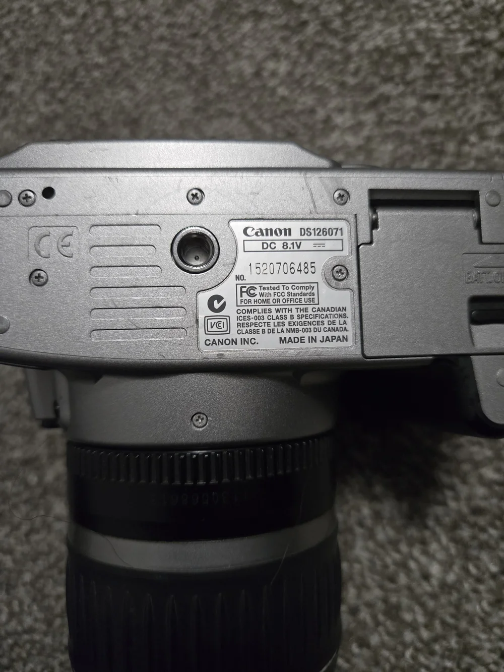 Canon Rebel XT with Black 18-55mm Lens